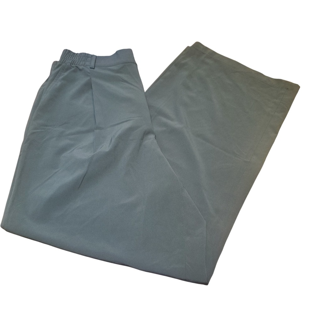 GapFit Runaround High Rise 4 Way Stretch Wide Leg Pants Olive Green Size M